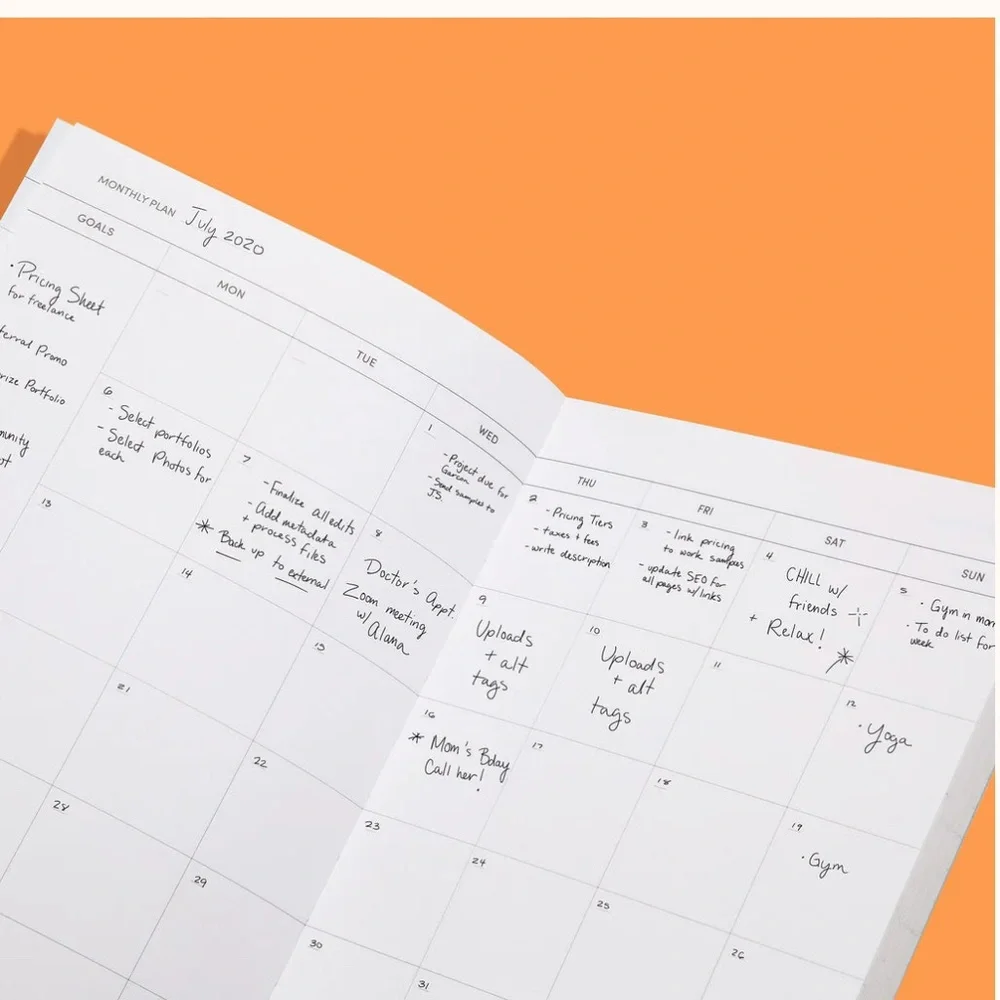 Poketo  Quarterly Planner - Red